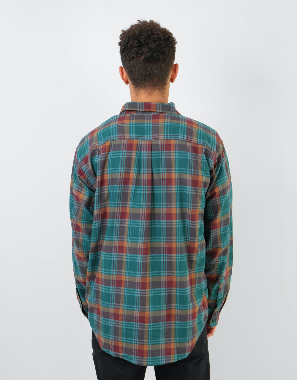 Patagonia L/S Pima Cotton Shirt - Buttes Small: Piki Green
