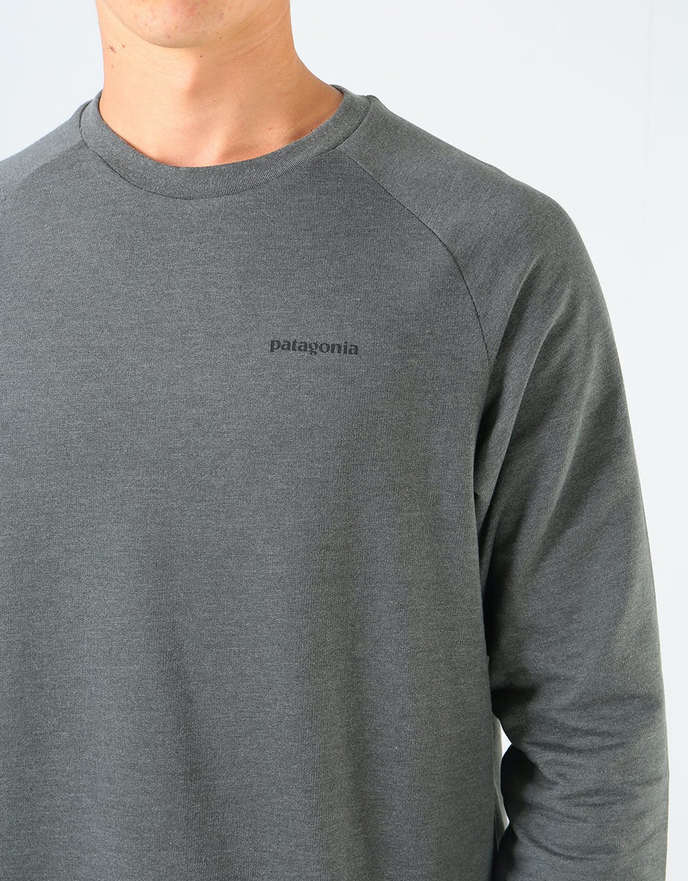 Patagonia P-6 Logo Lightweight Crew Sweatshirt - Forge Grey
