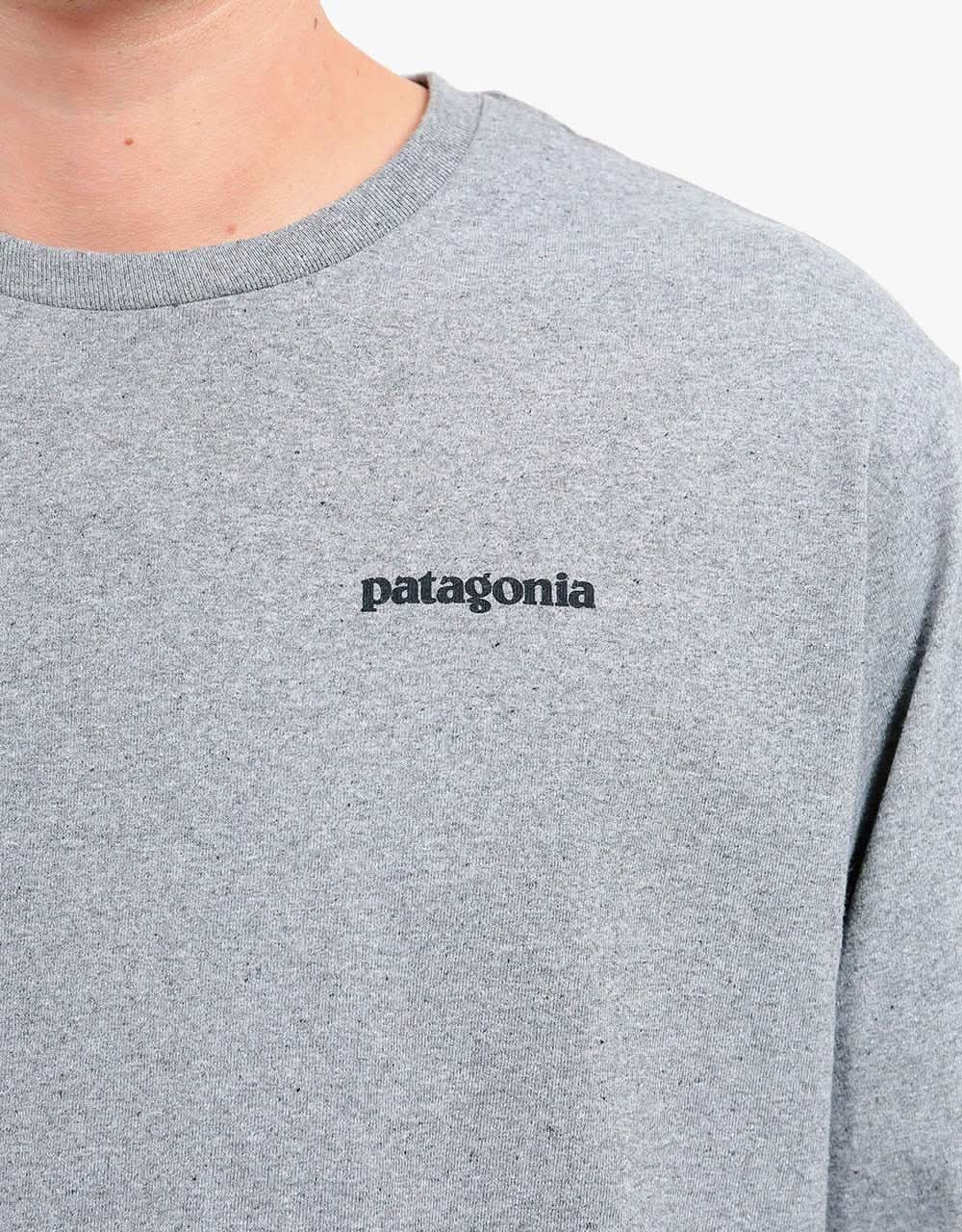 Patagonia L/S Fitz Roy Trout Responsibili-Tee - Gravel Heather