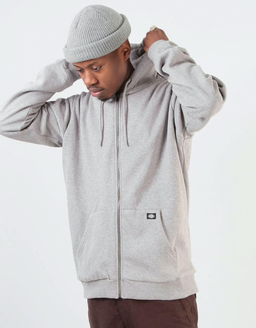 Dickies Kingsley Zip Hoodie - Grey Melange