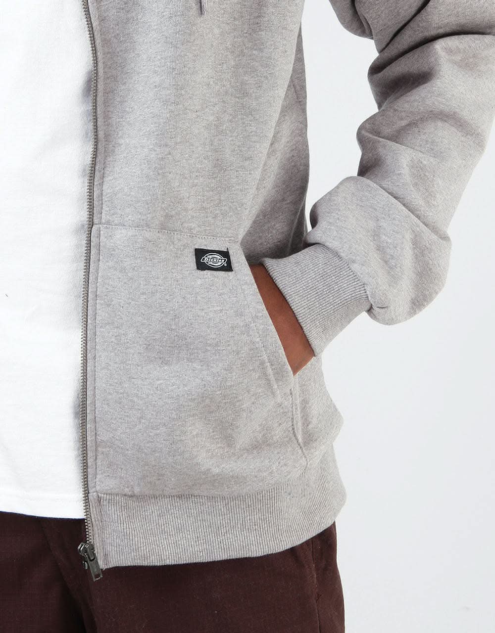 Dickies Kingsley Zip Hoodie - Grey Melange