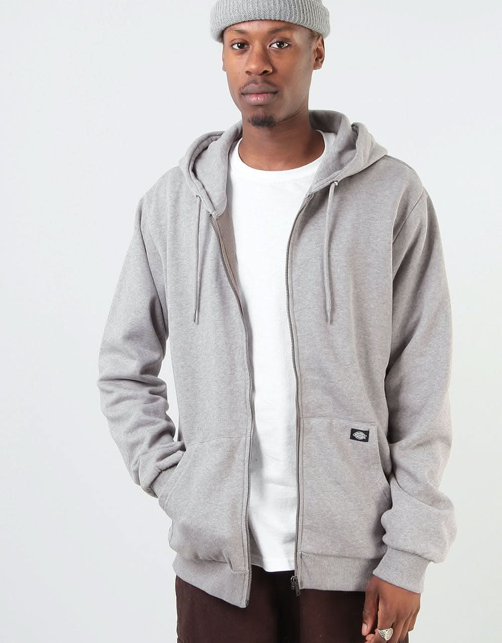 Dickies Kingsley Zip Hoodie - Grey Melange