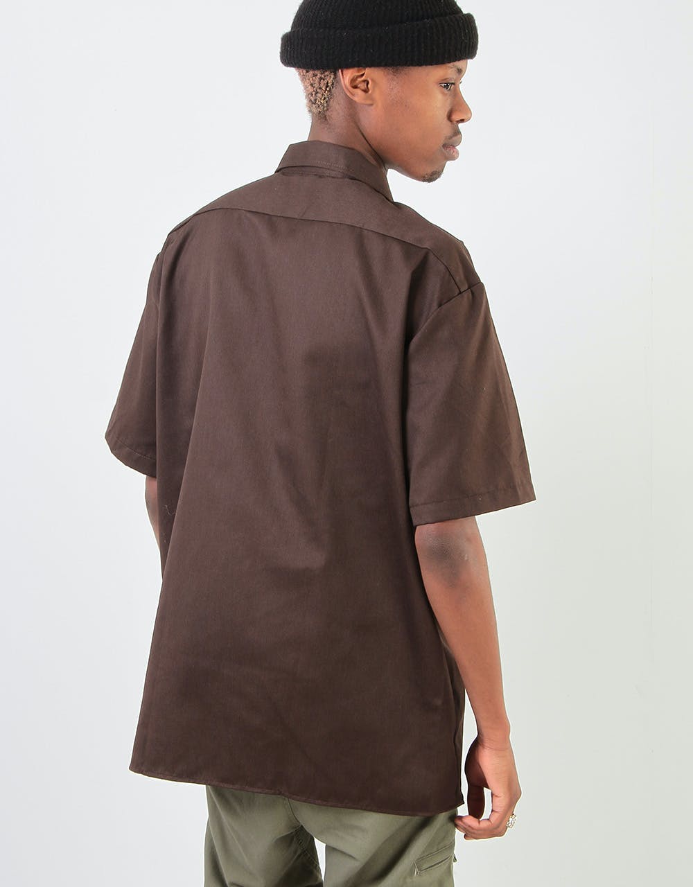 Dickies S/S Work Shirt - Dark Brown