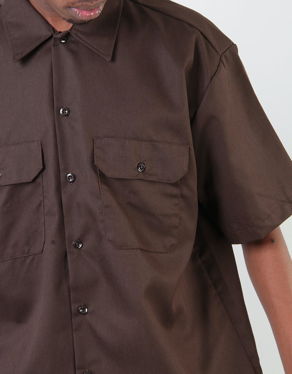 Dickies S/S Work Shirt - Dark Brown