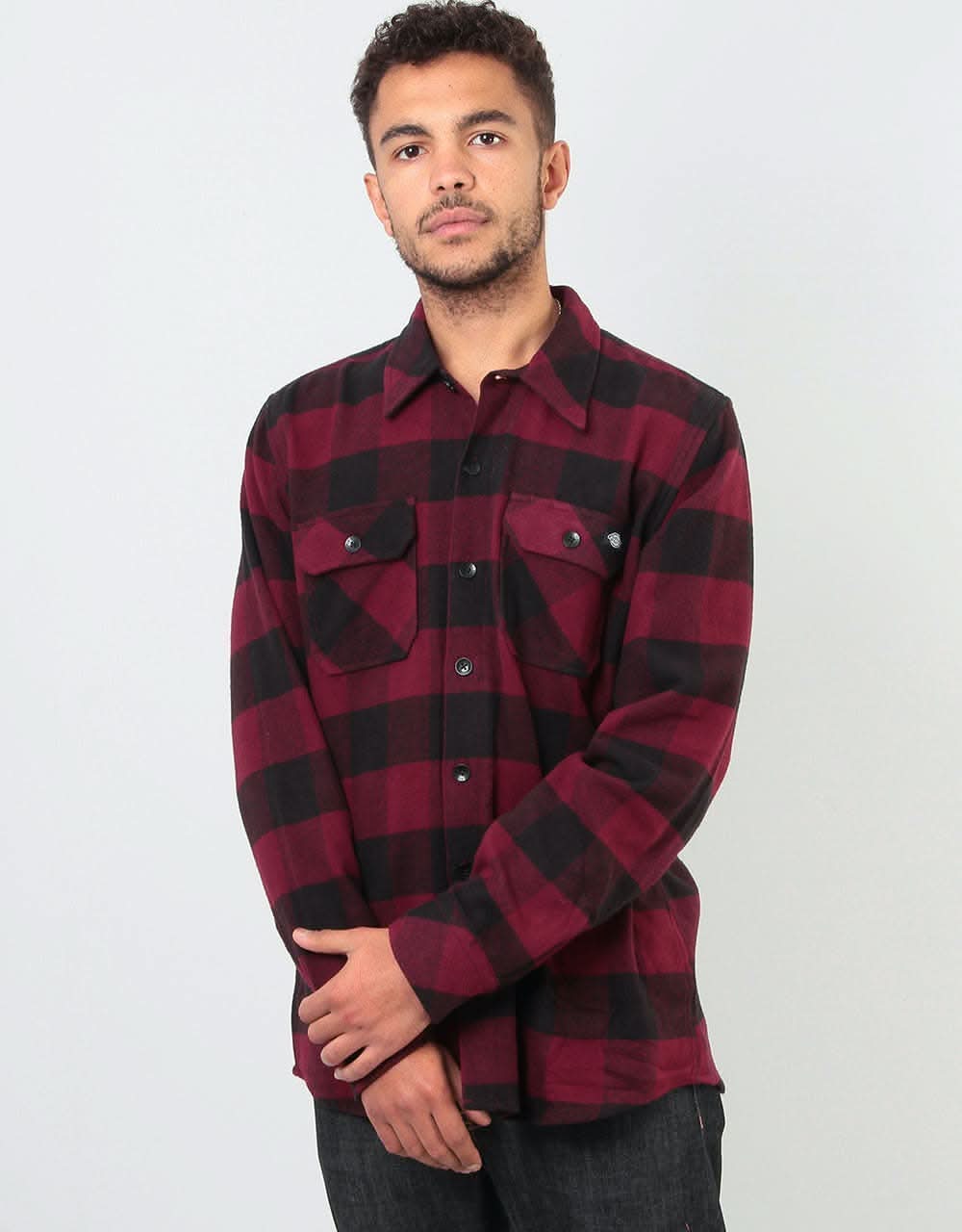 Dickies Sacramento L/S Shirt - Maroon