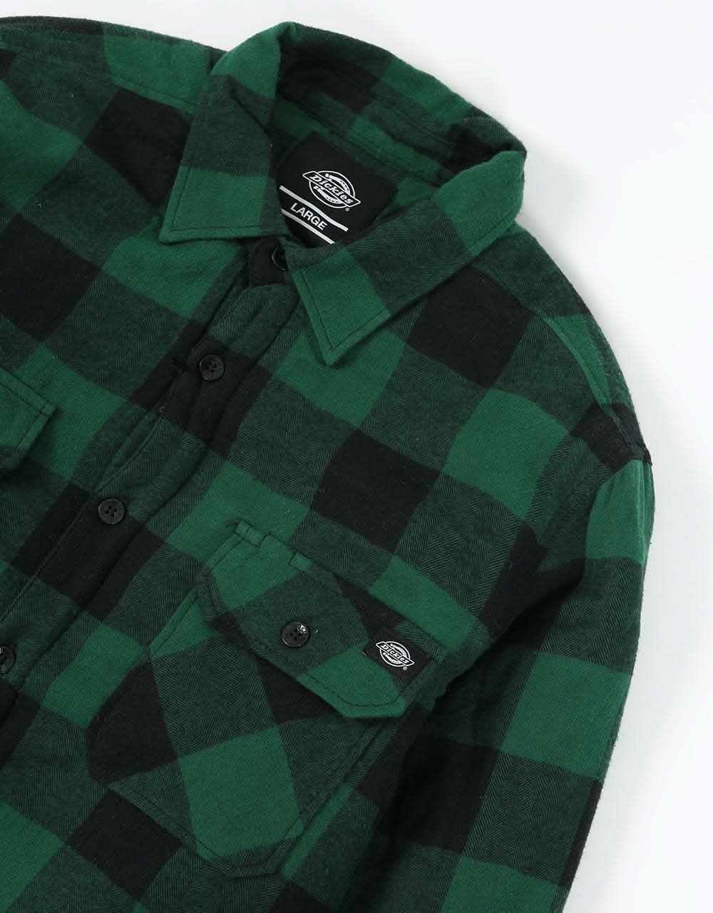 Dickies Lansdale L/S Sherpa Lined Shirt - Pine Green
