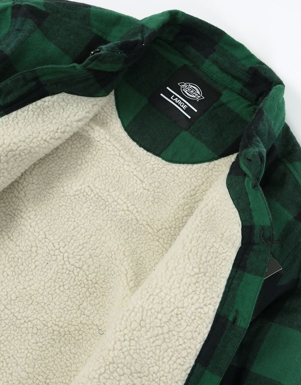 Dickies Lansdale L/S Sherpa Lined Shirt - Pine Green