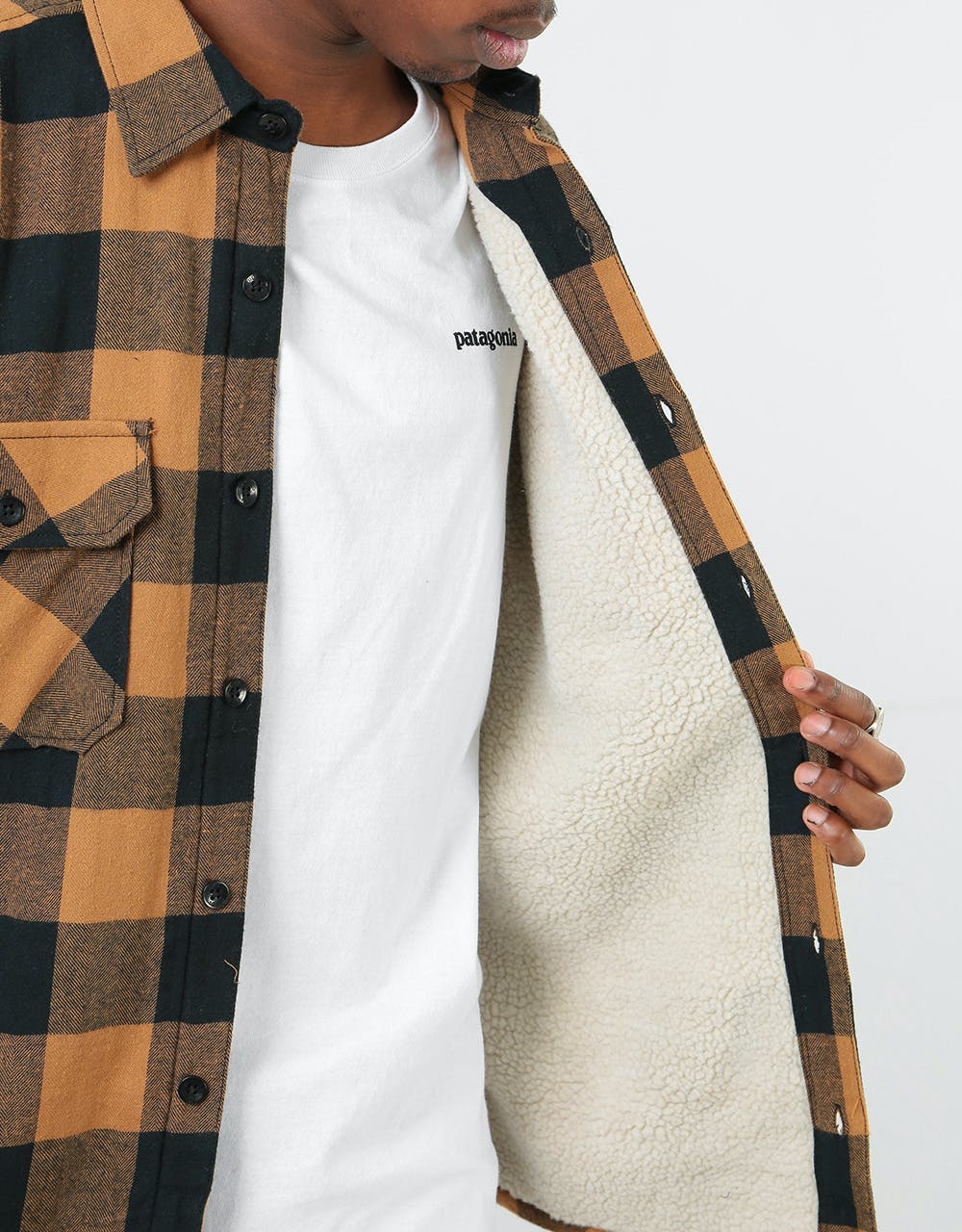 Dickies Lansdale L/S Sherpa Lined Shirt - Brown Duck