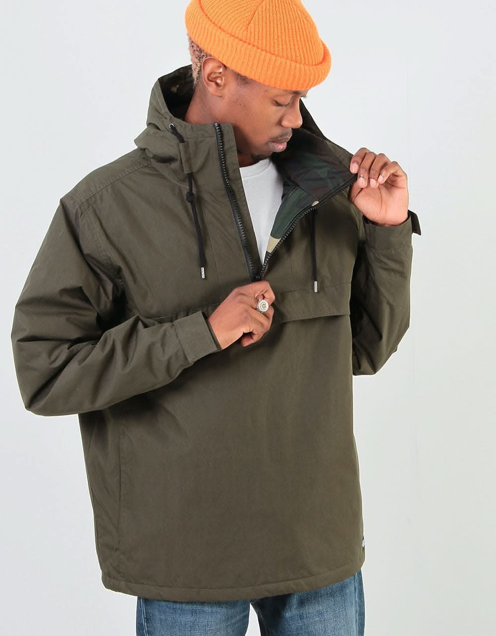 Dickies Belspring Pullover Jacket - Olive Green
