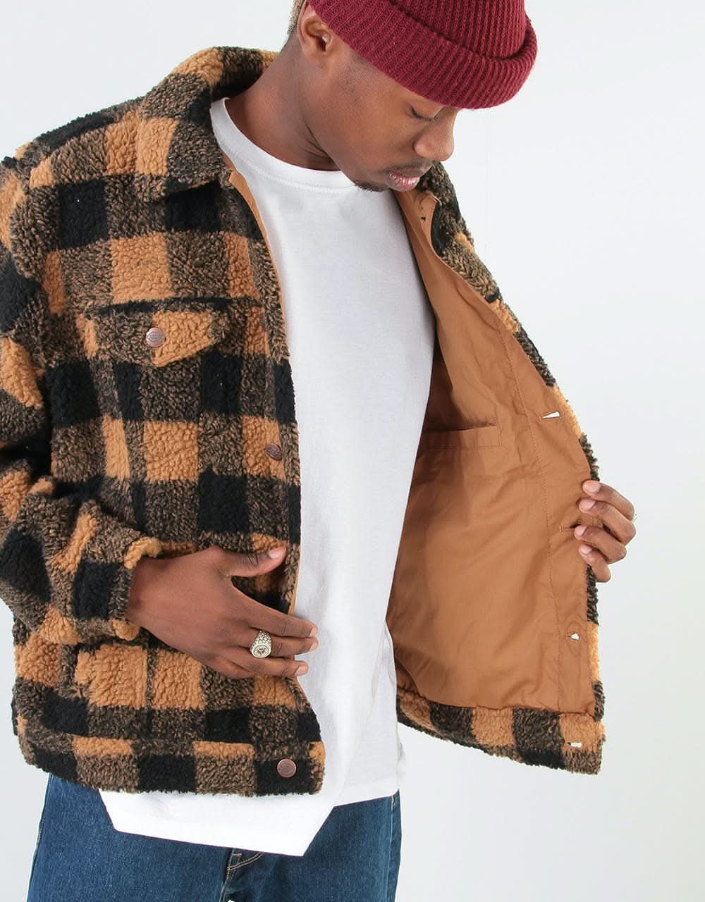 Dickies Cawood Fleece Jacket - Brown Duck