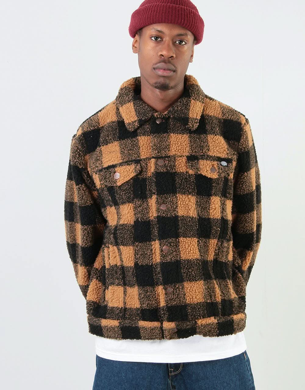 Dickies Cawood Fleece Jacket - Brown Duck