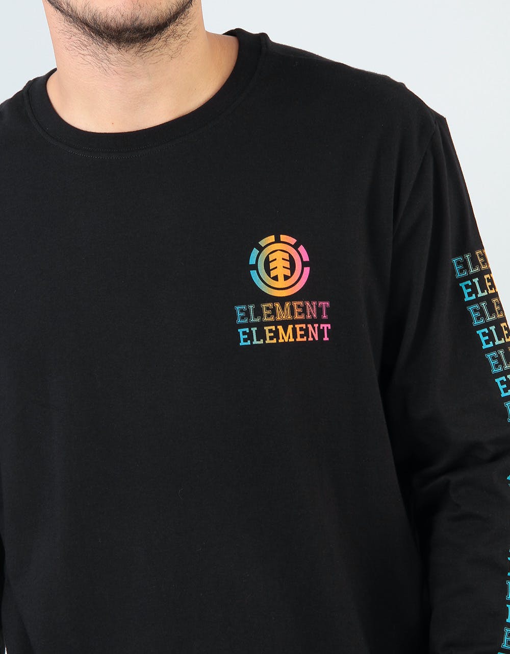 Element Drop L/S T-Shirt - Flint Black