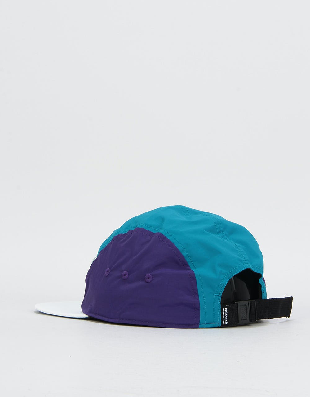 Adidas Mitch 5 Panel Cap - White/Collegiate Purple/Active Teal/Grey