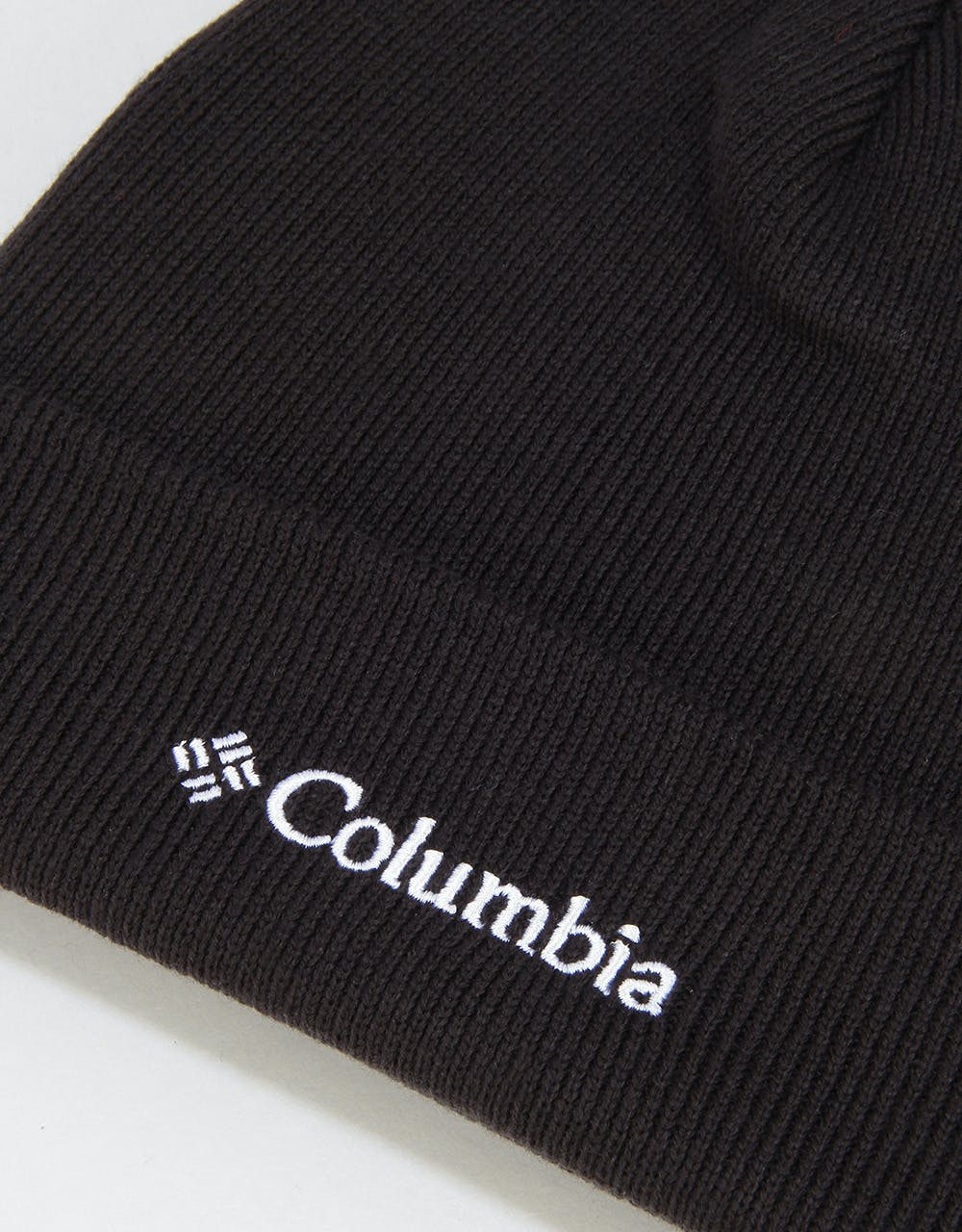 Columbia Cuffed Logo Beanie - Black/White