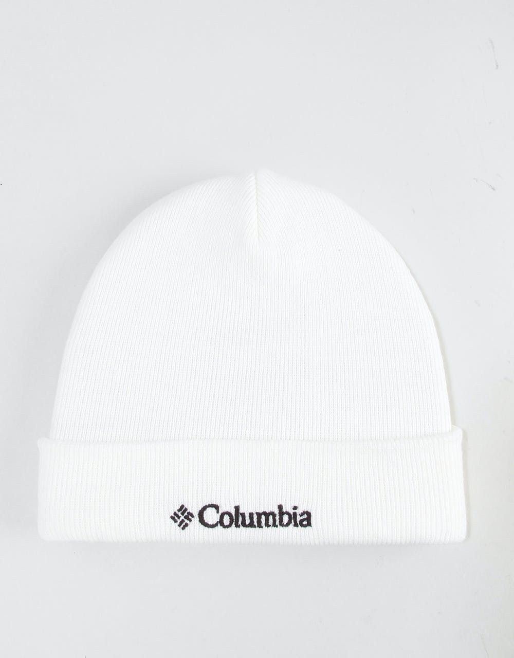 Columbia Cuffed Logo Beanie - White/Black