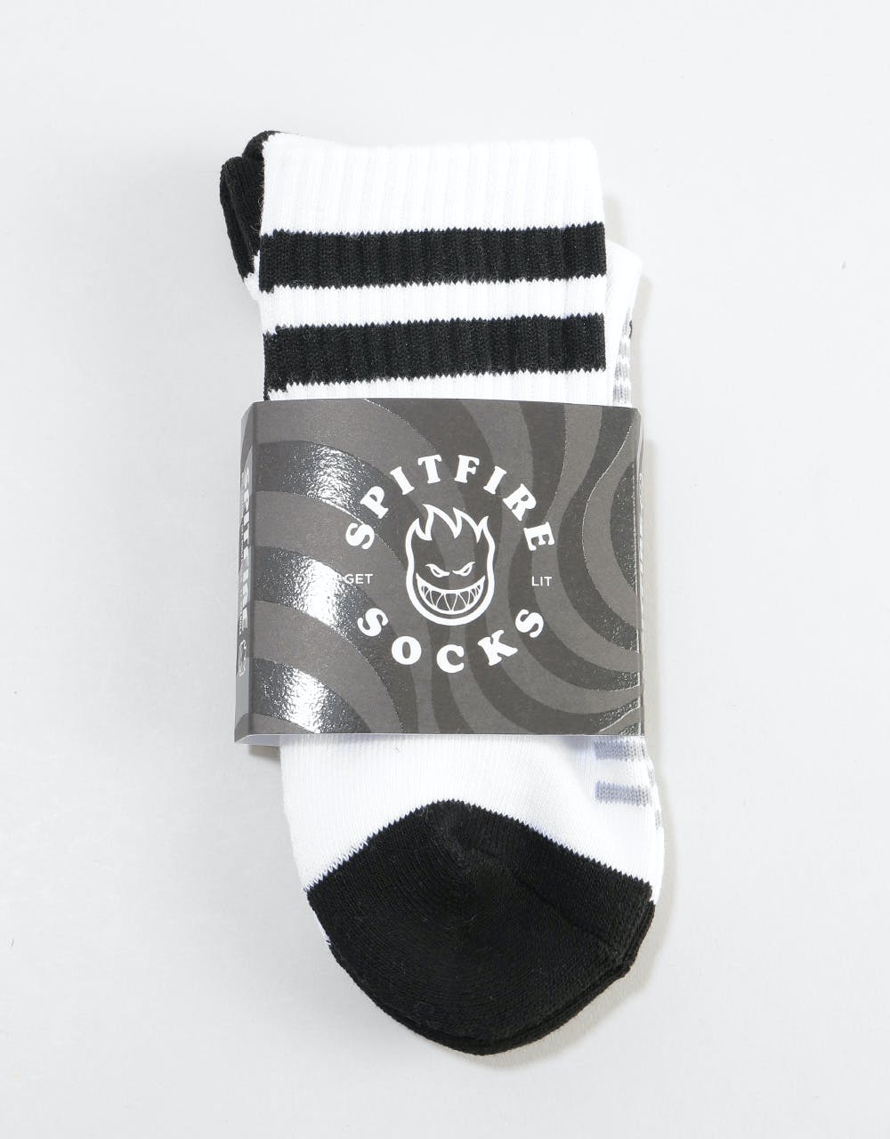 Spitfire Heads Up Socks - White/Black
