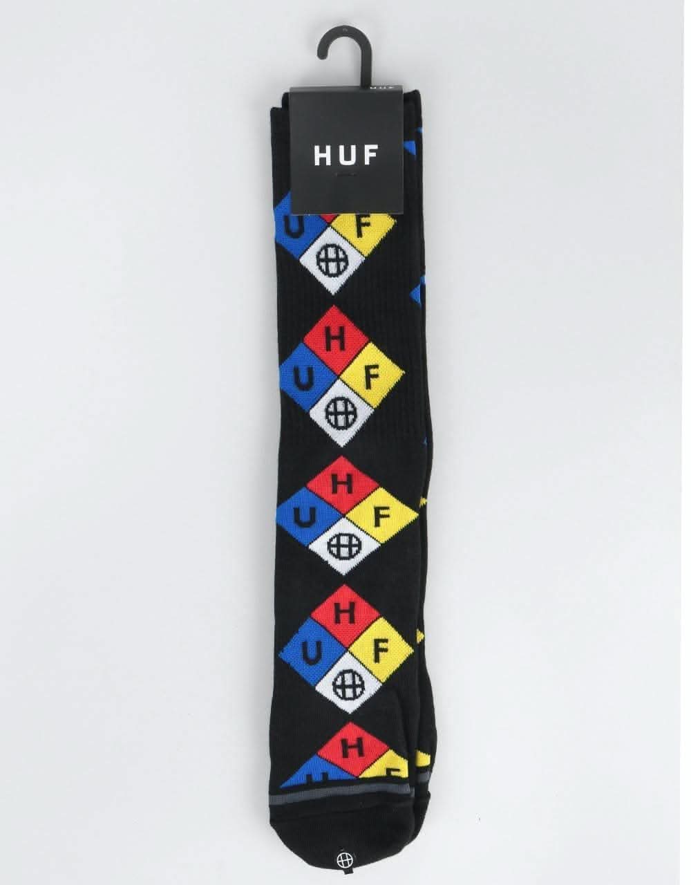 HUF Hazard Crew Socks - Black