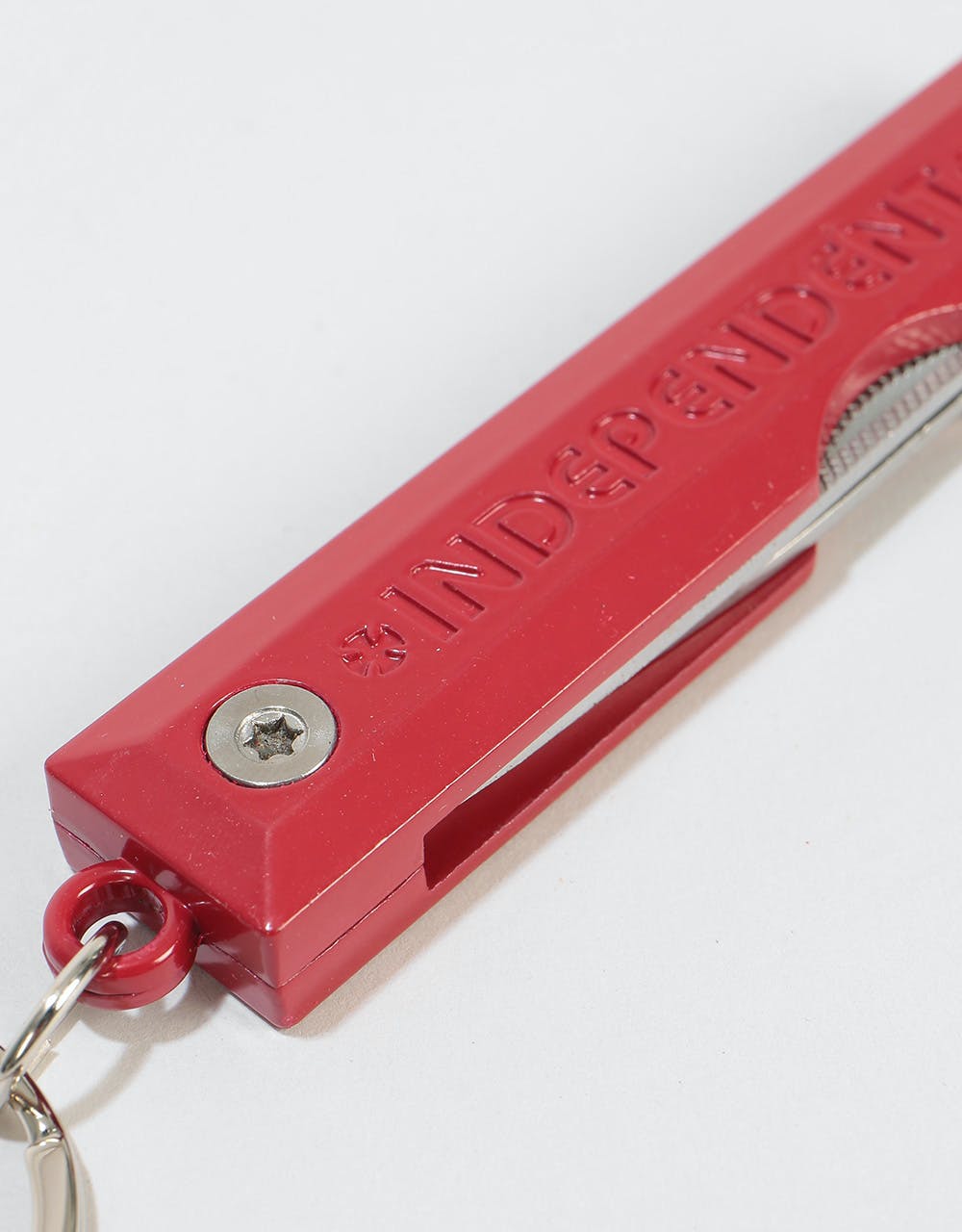Independent Red Curb File/Knife Keyring - Red