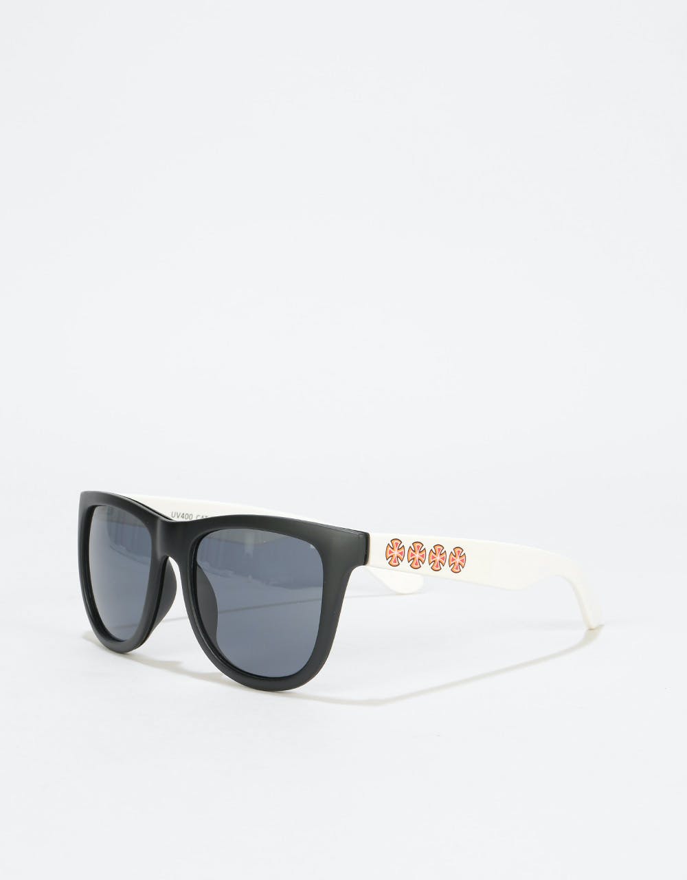 Independent Bar Cross Primary Sunglasses - Black/White