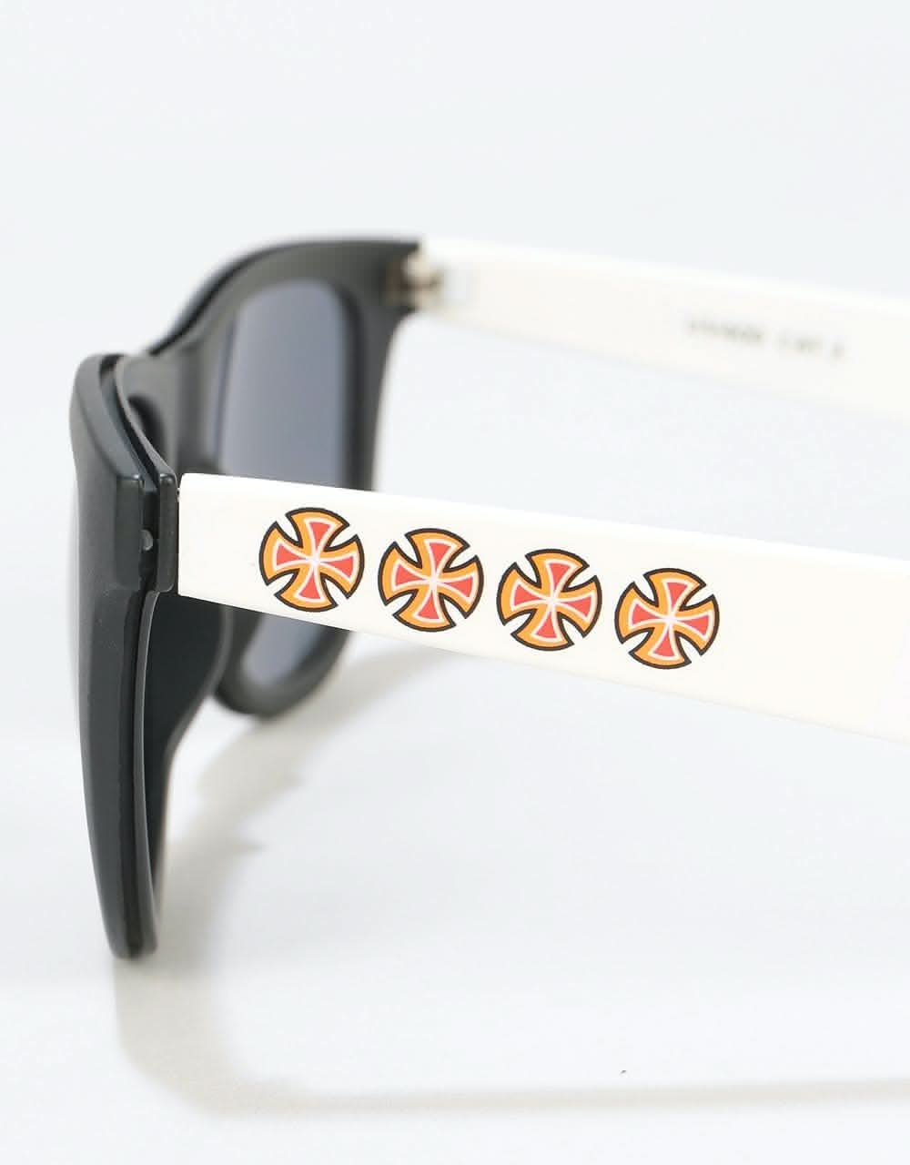 Independent Bar Cross Primary Sunglasses - Black/White