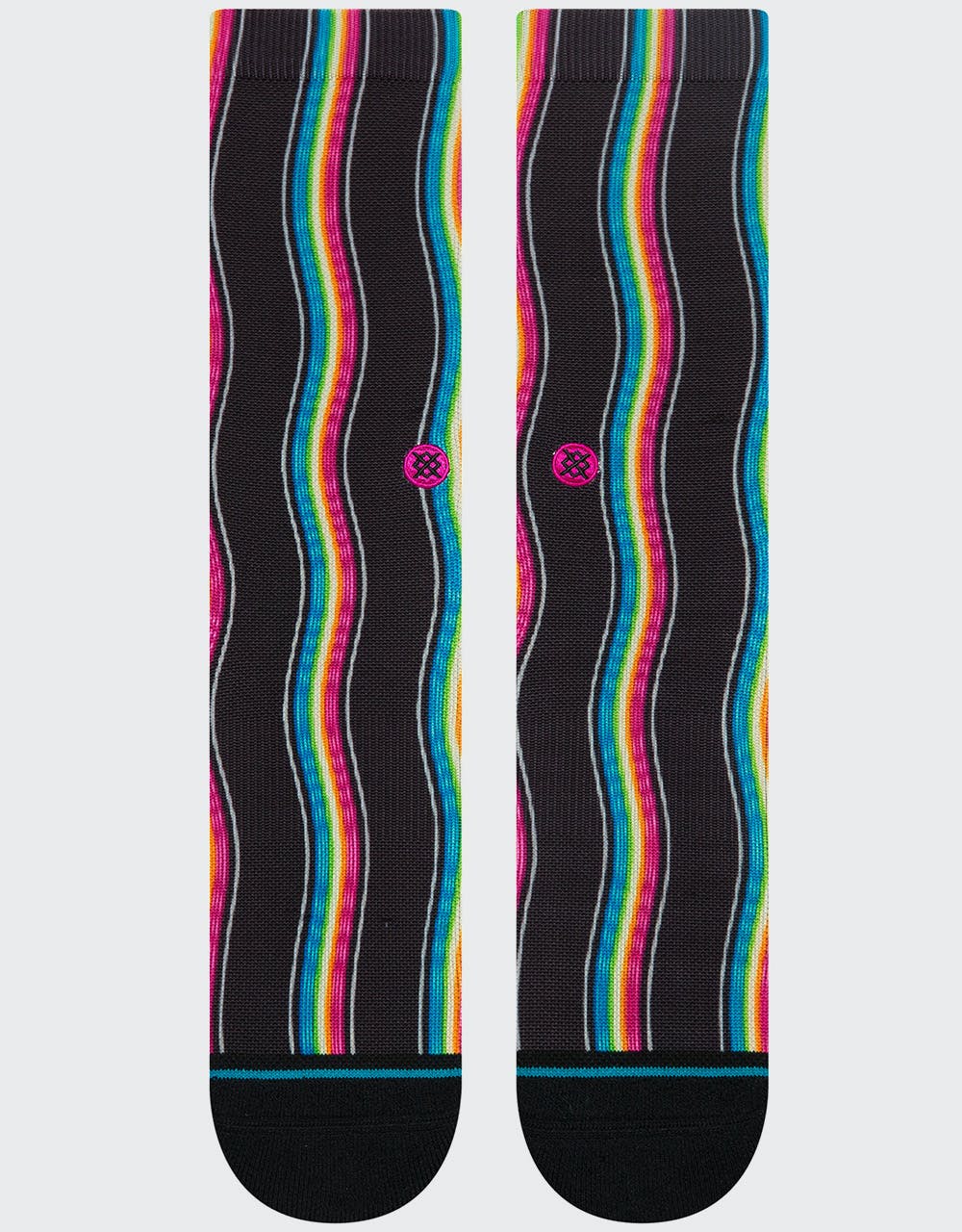 Stance Rainbow Waves Classic Crew Socks - Multi