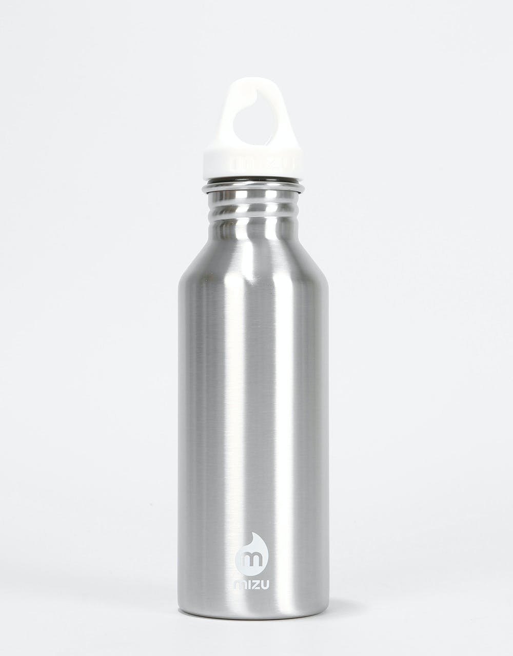 Mizu M5 Single Wall 530ml/18oz Water Bottle - Stainless/White