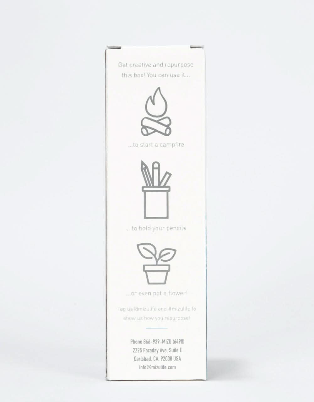 Mizu M5 Single Wall 530ml/18oz Water Bottle - Light Grey