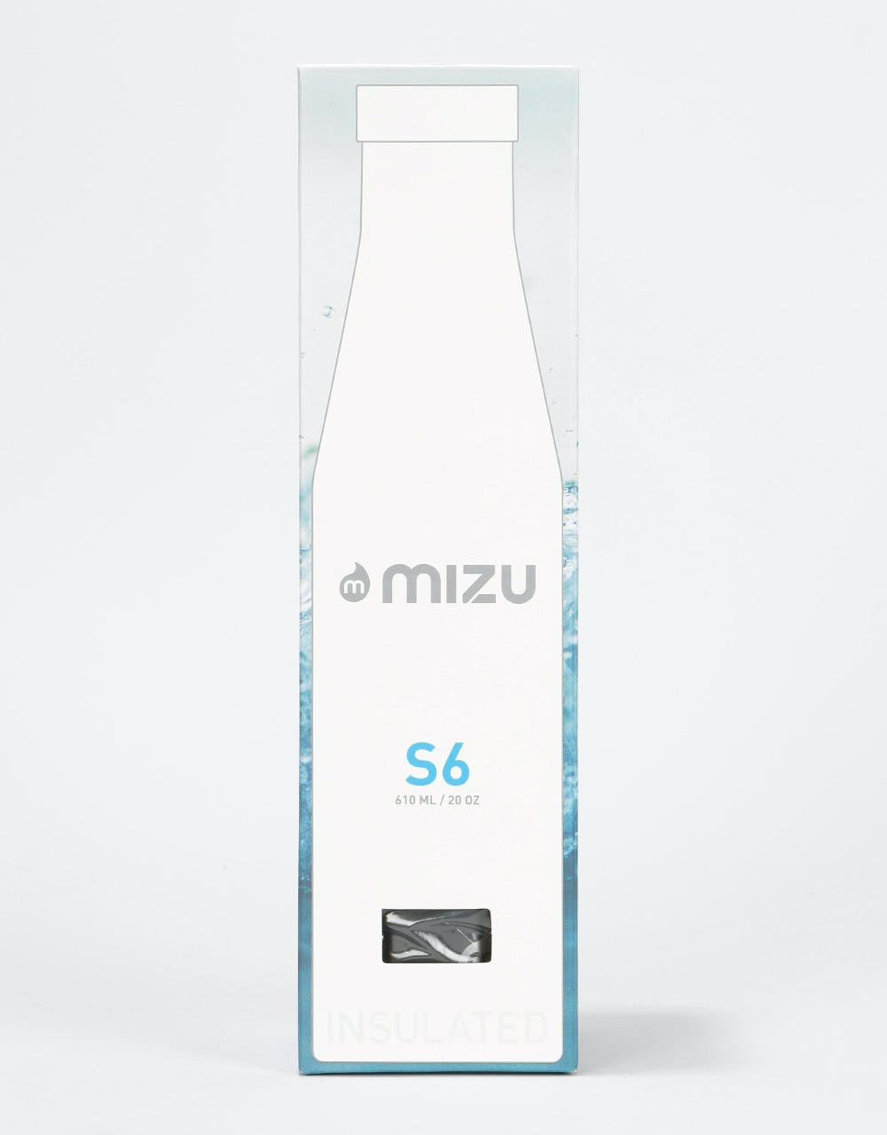 Mizu S6 Insulated Slim 610ml/20oz Water Bottle - Black