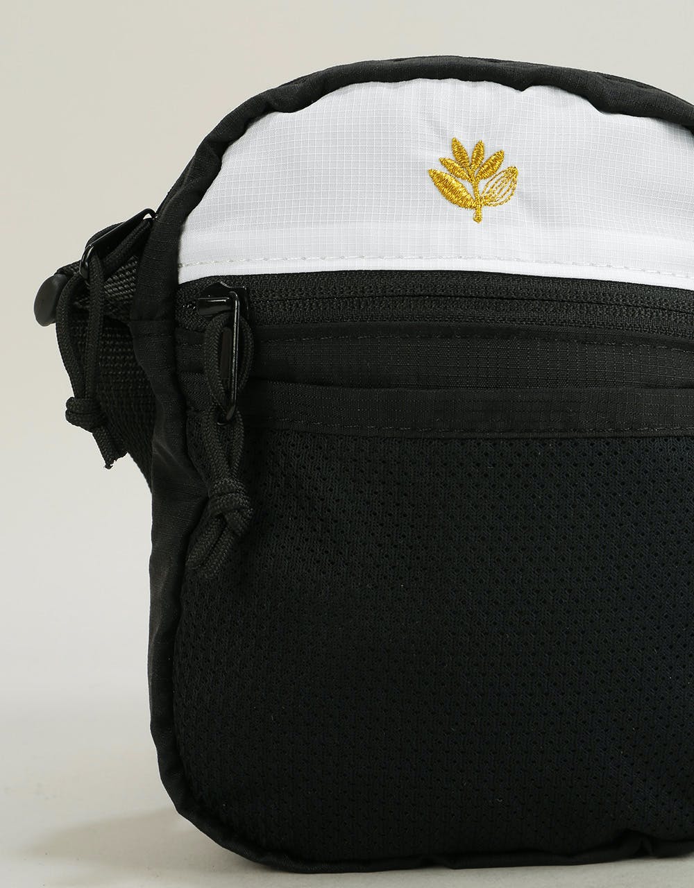 Magenta Sport Cross Body Bag - Black/White