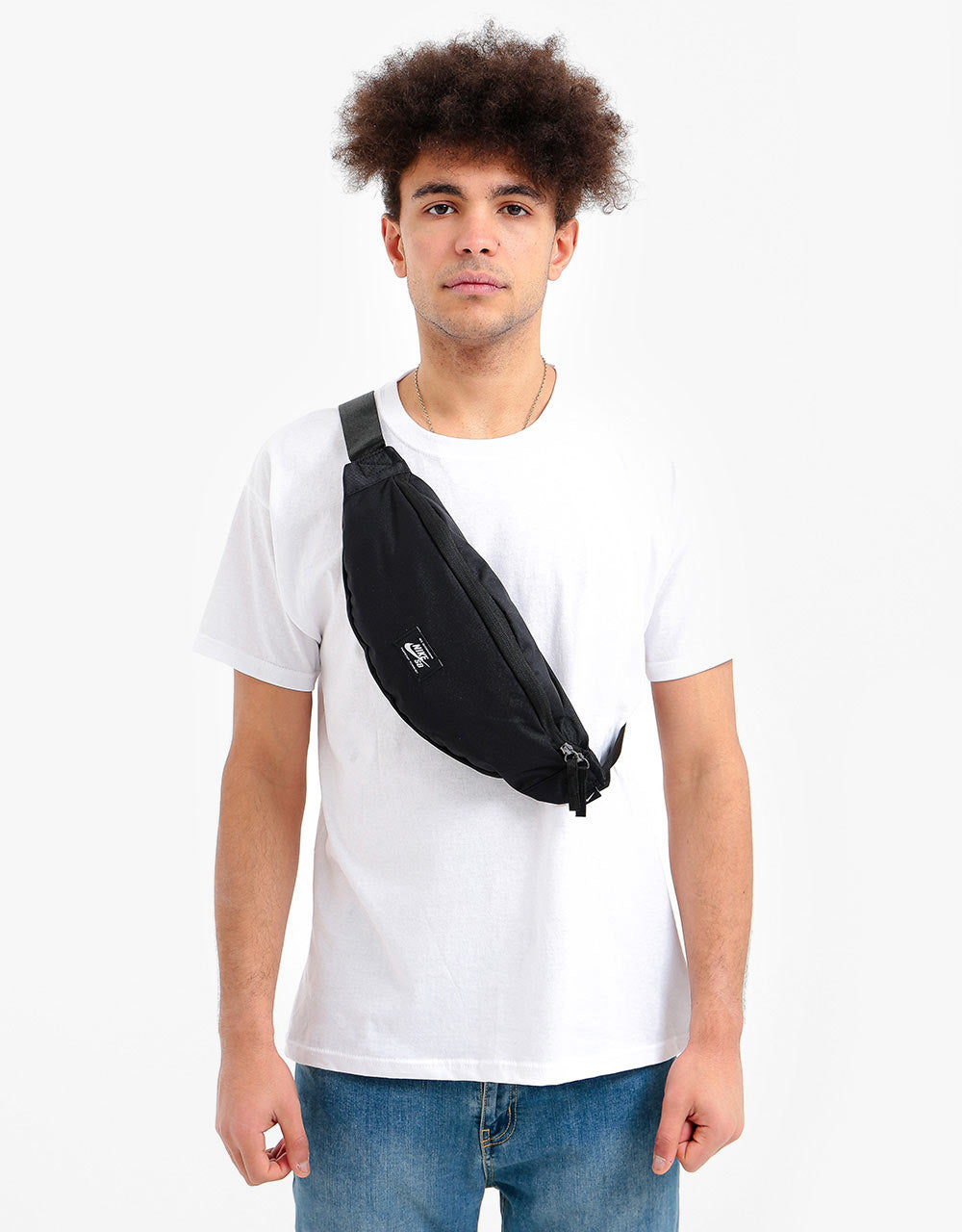Nike Woven Heritage Cross Body Bag - Black/Black/White