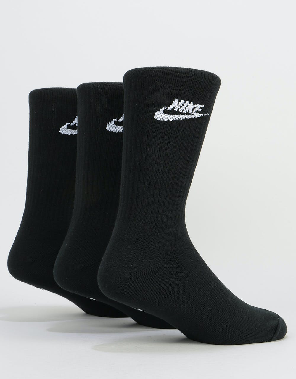 Nike SB Essential Crew Socks 3 Pack - Black/White