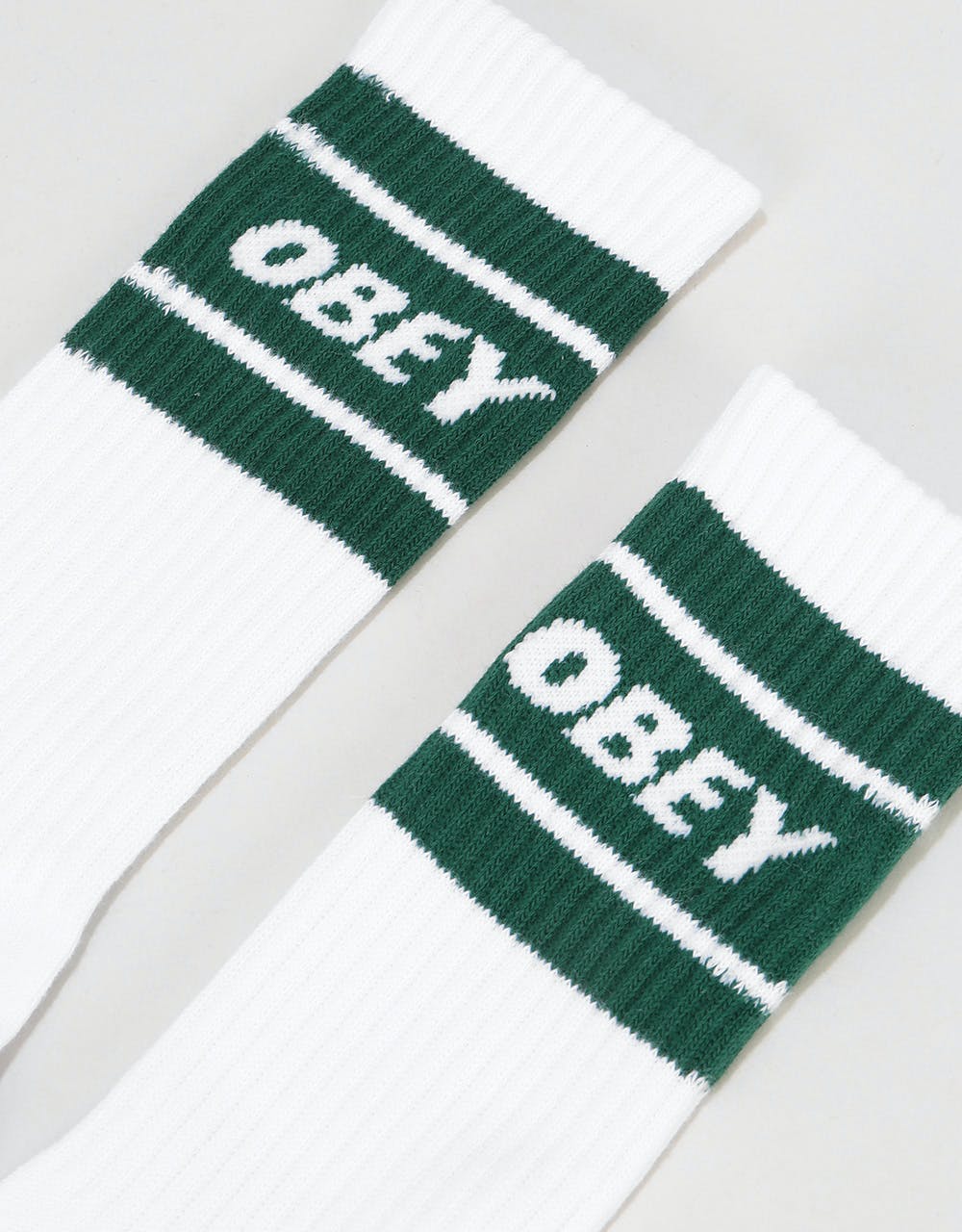 Obey Cooper II Socks - White/Deep Teal