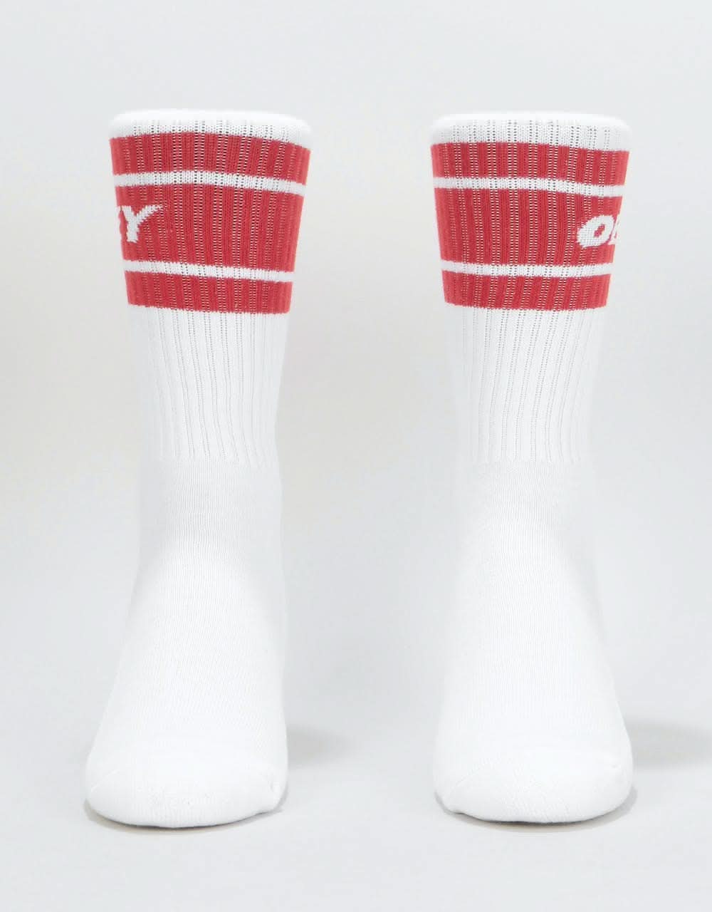 Obey Cooper II Socks - White/Brick