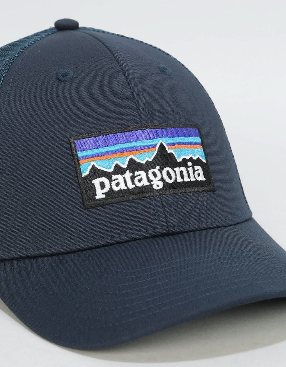 Patagonia P-6 Logo LoPro Trucker Cap - Navy Blue/Navy Blue