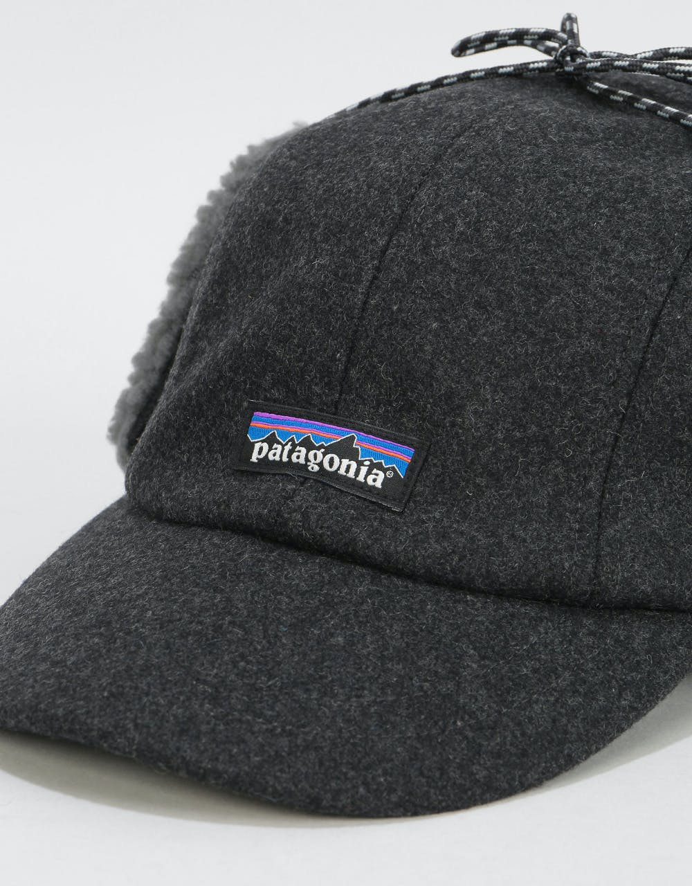Patagonia Recycled Wool Earflap Cap - Forge Grey