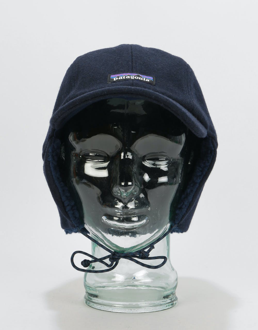 Patagonia Recycled Wool Earflap Cap - Classic Navy
