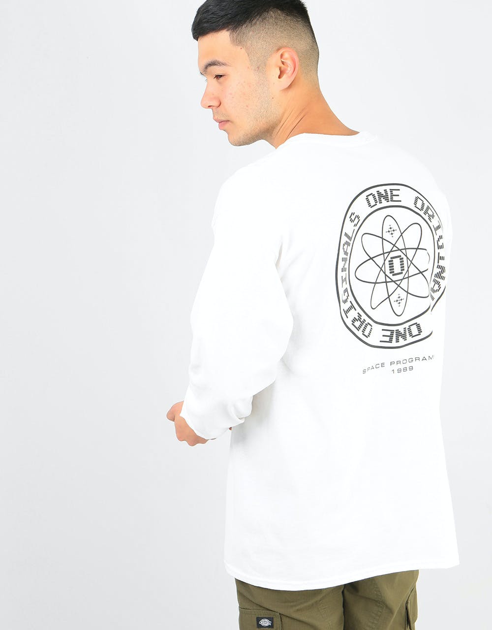Route One Space Programme Long Sleeve T-Shirt - White