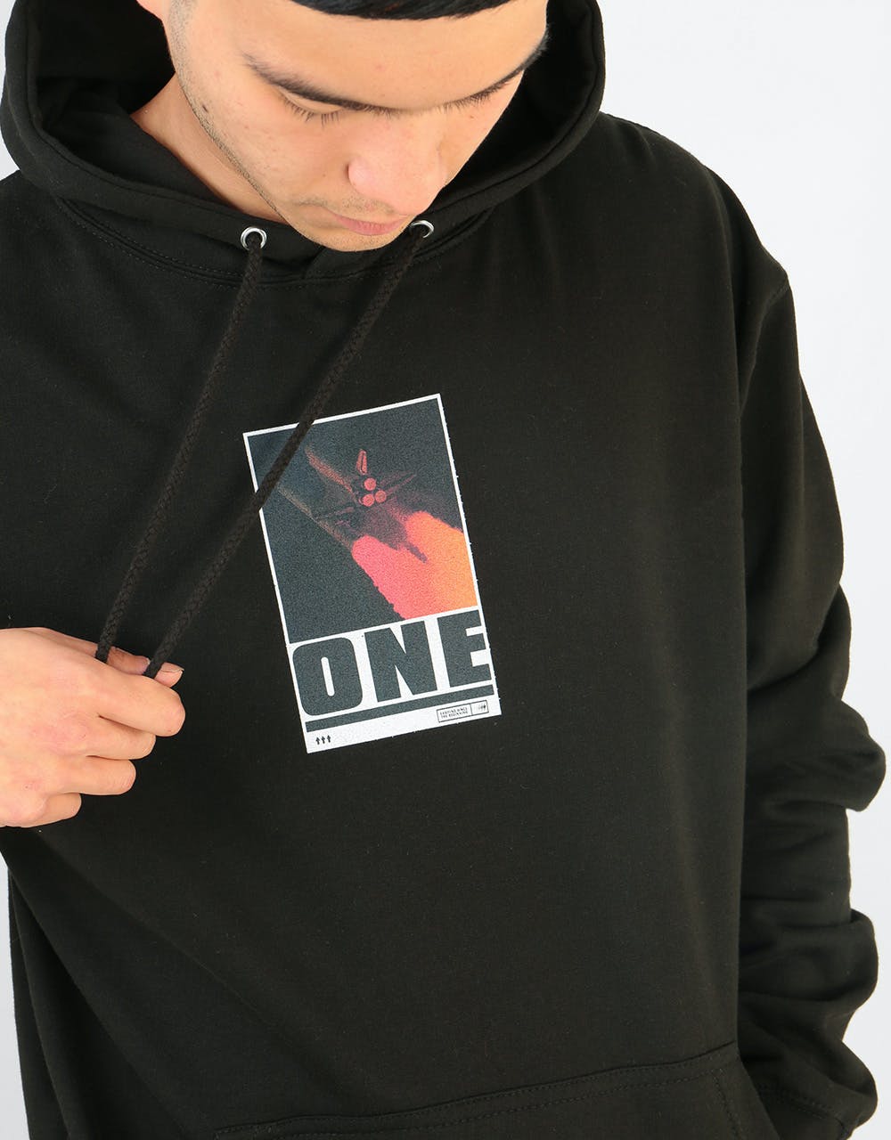 Route One Lift Off Pullover Hoodie - Black