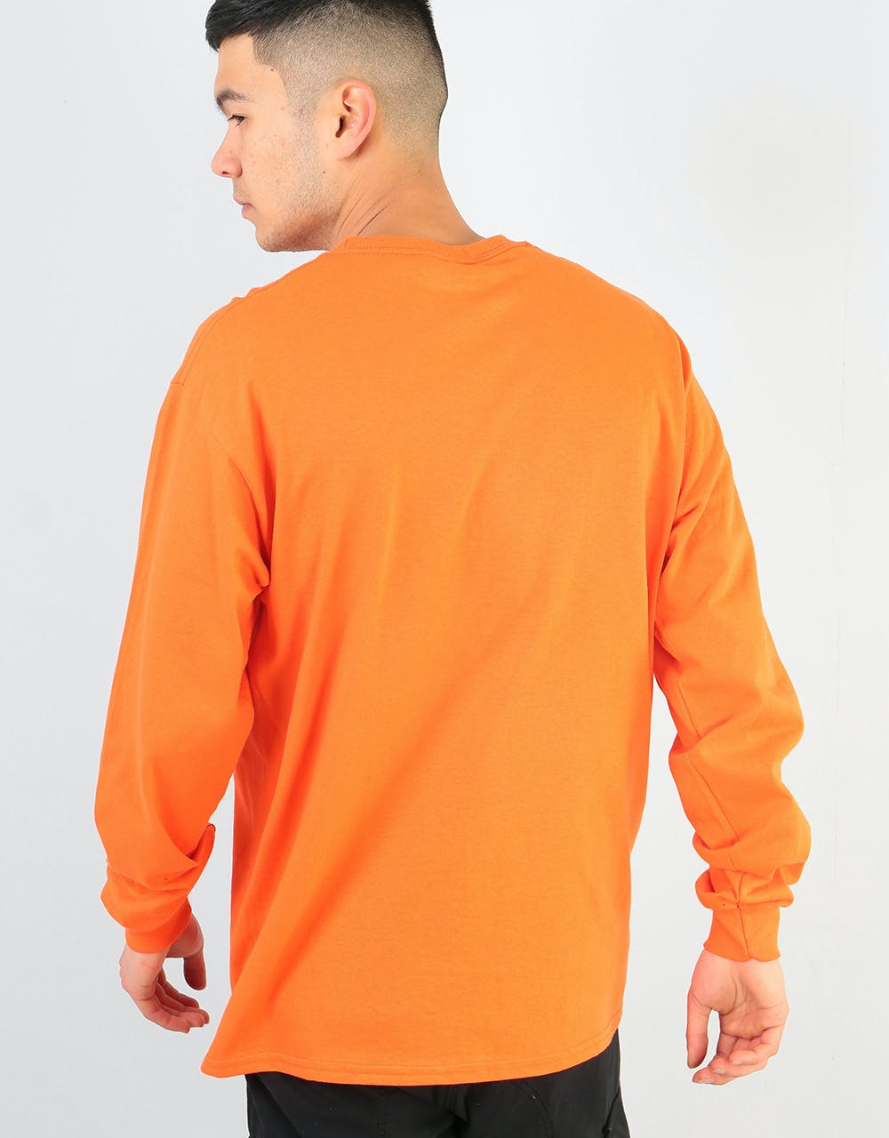 Route One Mirrors Edge Long Sleeve T-Shirt - Orange