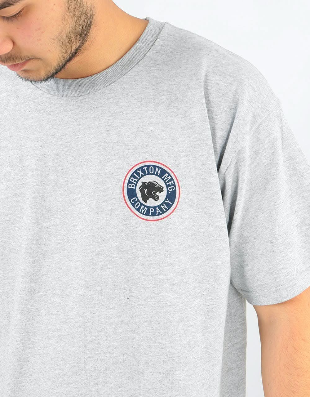 Brixton Forte II T-Shirt - Heather Grey