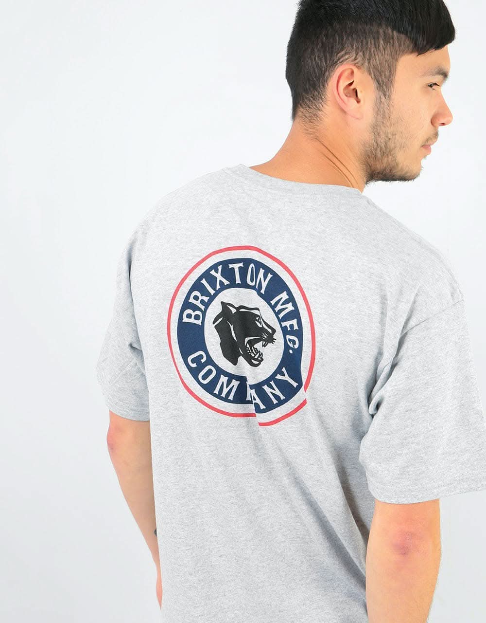 Brixton Forte II T-Shirt - Heather Grey