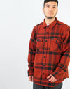 Brixton Durham L/S Flannel Shirt - Rust