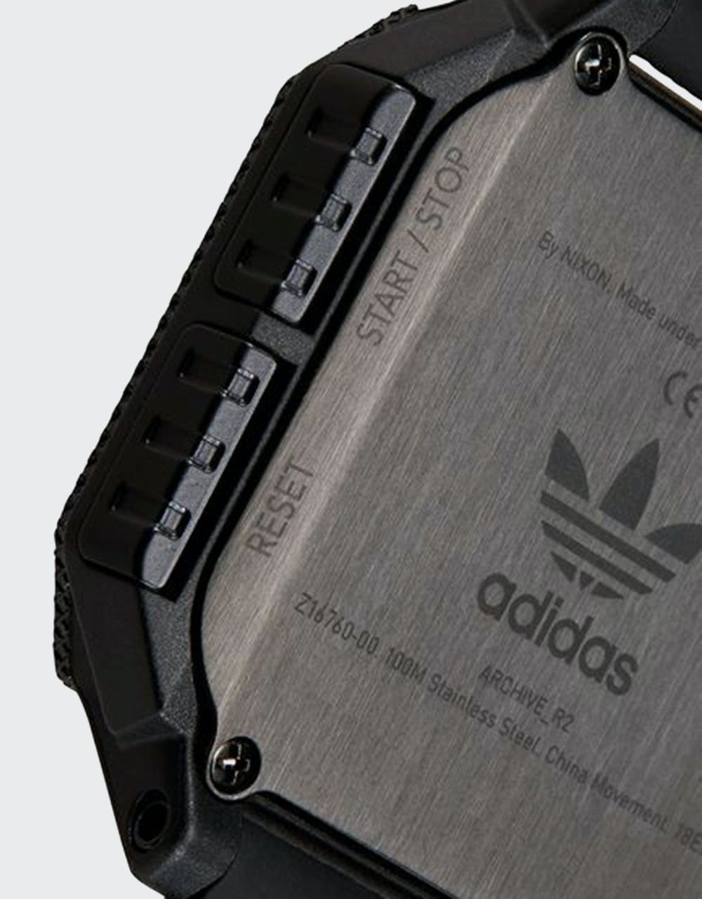 Adidas Archive R2 Watch - All Black/Red
