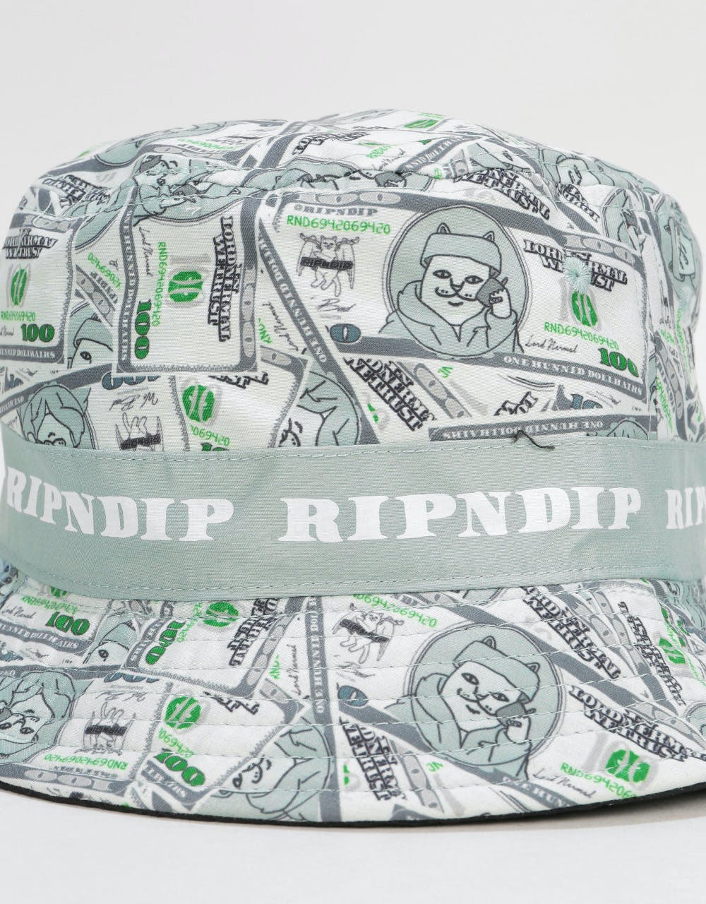 RIPNDIP Money Bag Bucket Hat - Green / Black