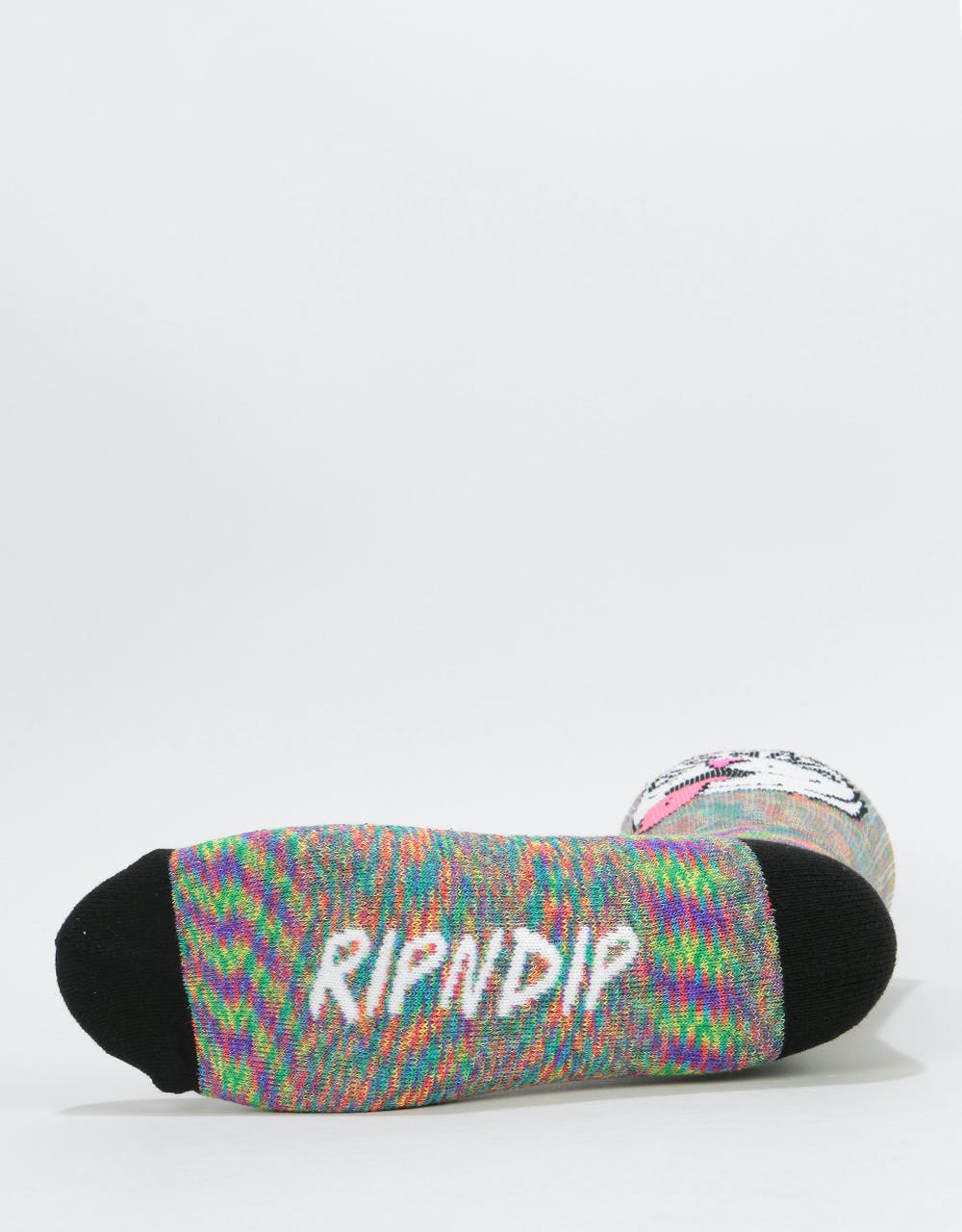RIPNDIP Pill Socks - Rainbow Spiral Dye