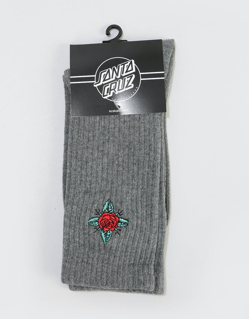 Santa Cruz Dressen Rose Kit Socks - Charcoal Heather