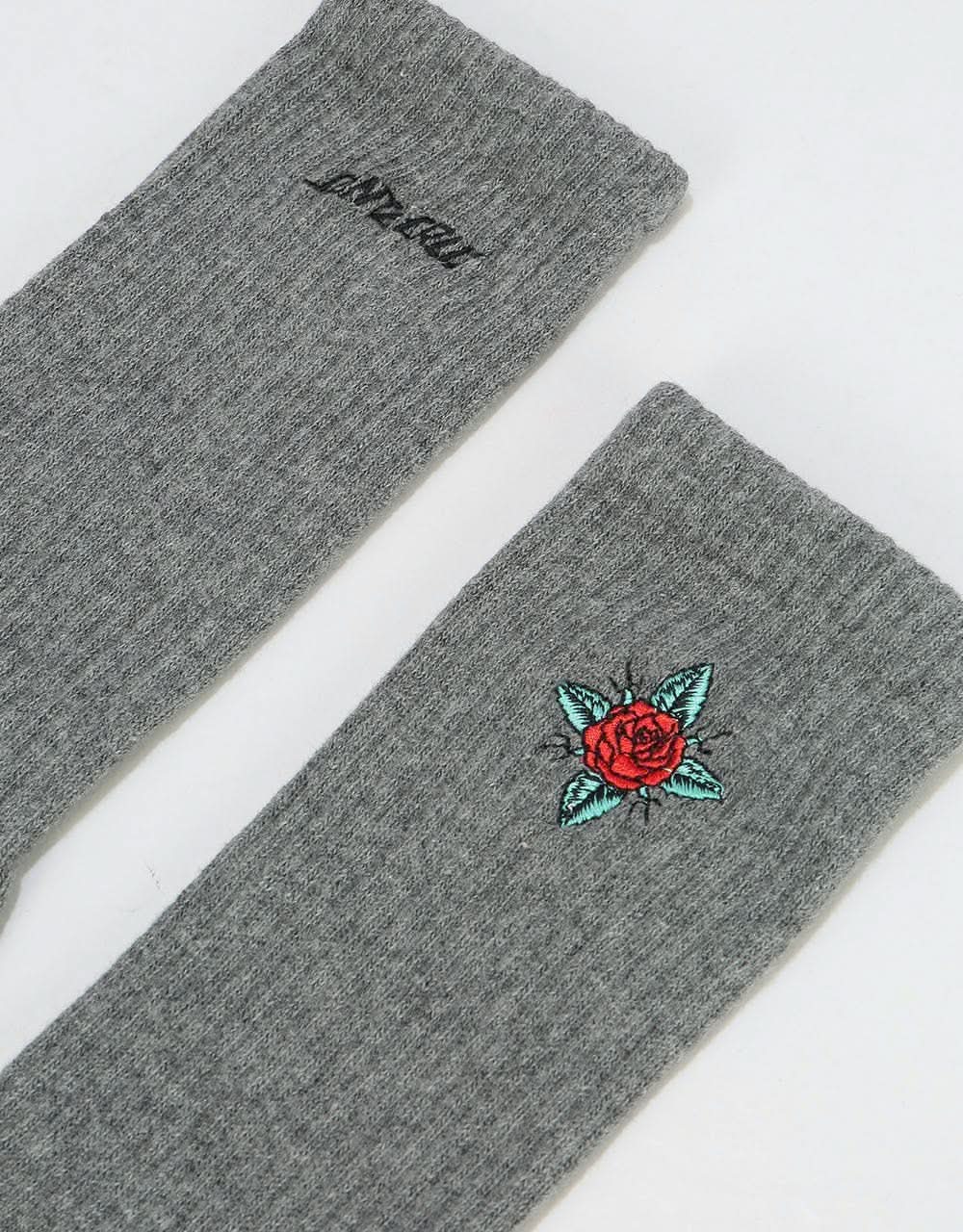 Santa Cruz Dressen Rose Kit Socks - Charcoal Heather