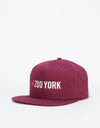 Zoo York Logo Snapback Cap - Burgundy