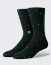 Stance Classic Pique Galactic Splatter Crew Socks - Black