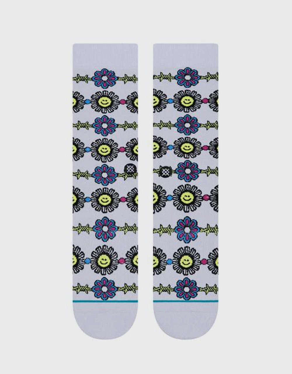 Stance 200 Needle Spikey Face Crew Socks - Lilac